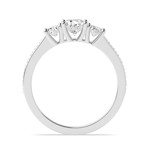 Oval Shoulder set Engagement Rings