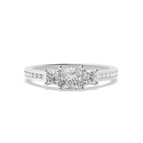 Princess Shoulder set Engagement Rings