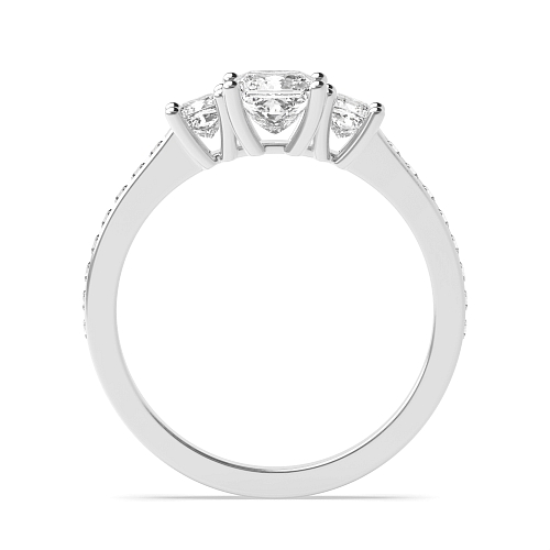 Princess Shoulder set Engagement Rings