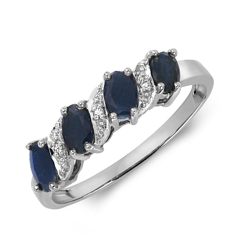 Prong Oval 4 stone diamond and Lab Grown Diamond Rings