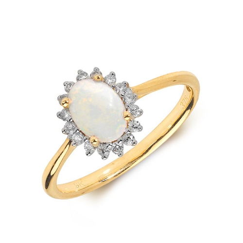 4 Prong Oval Yellow Gold Halo Naturally Mined Diamond Gemstone Engagement Rings