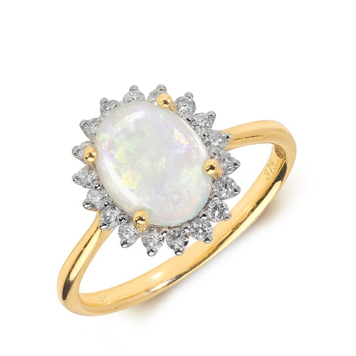 4 Prong Oval Yellow Gold Halo shpere Naturally Mined Diamond Gemstone Engagement Rings