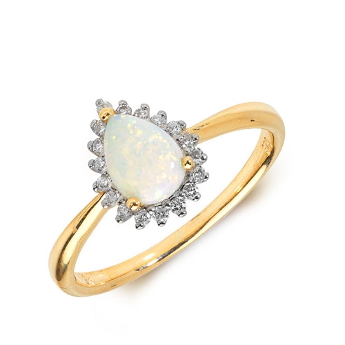 Prong Pear Yellow Gold Halo lux Lab Grown Diamond Gemstone Engagement Rings