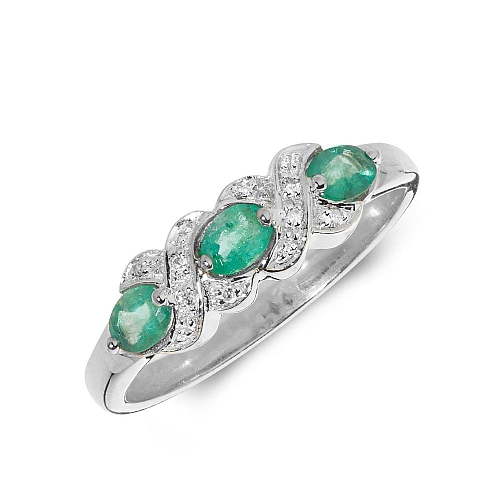 Pave Setting Oval Crossover diamond and Naturally Mined Gemstone Diamond Rings