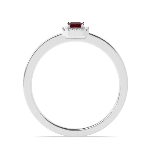 4 Prong Emerald Twilight Veil Naturally Mined Diamond Gemstone Engagement Ring