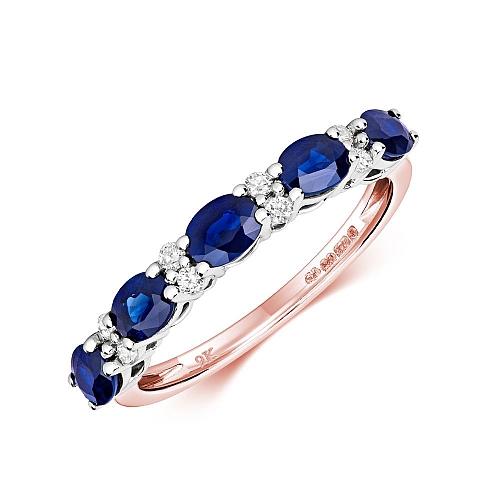 4 Prong Oval Rose Gold and oval shaped Lab Grown Diamond Rings