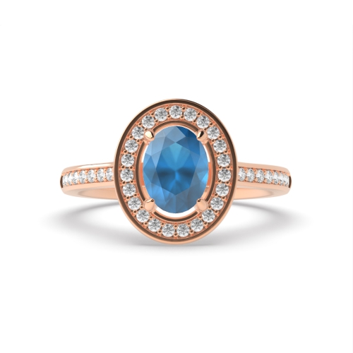 4 Prong Oval Rose Gold Zenith clasp Naturally Mined Diamond Gemstone Engagement Rings