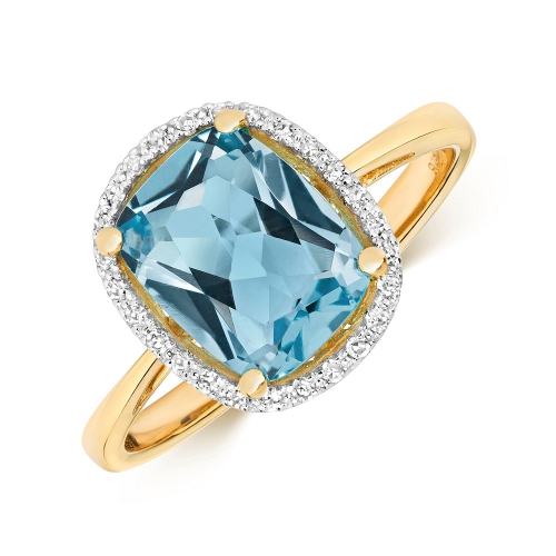 4 Prong Cushion Yellow Gold Twilight clasp Naturally Mined Diamond Gemstone Engagement Rings