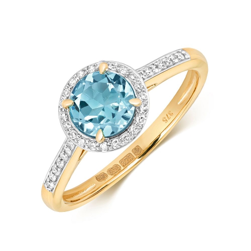 4 Prong Round Yellow Gold Twilight dance Naturally Mined Diamond Gemstone Engagement Rings