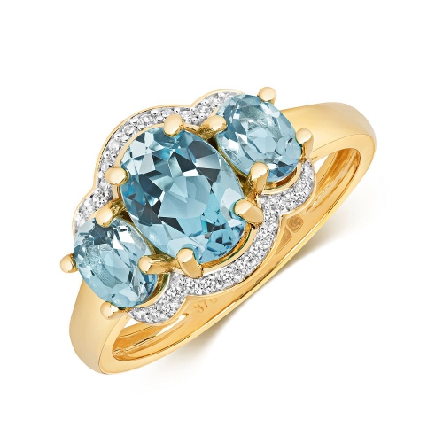 4 Prong Oval Yellow Gold Luminance bands Naturally Mined Diamond Engagement Rings