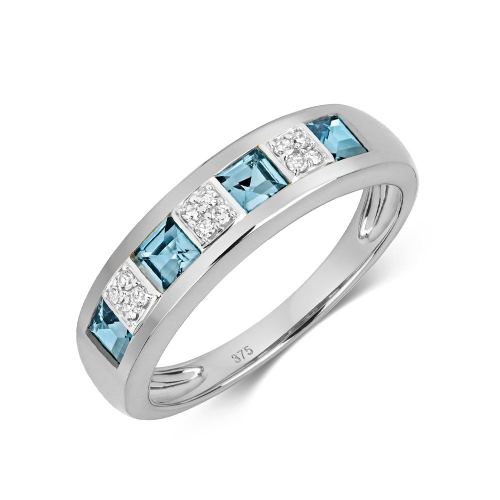 Channel Setting Round Cluster diamond and princess Naturally Mined Gemstone Diamond Rings