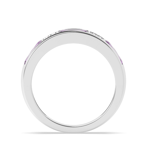 Channel Setting Baguette Cluster diamond and baguette Lab Grown Diamond Rings