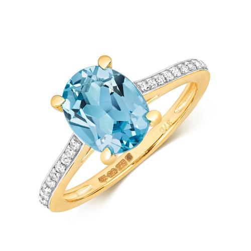 4 Prong Oval Yellow Gold Enigma bands Naturally Mined Diamond Engagement Rings