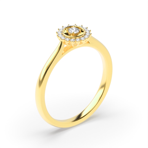 Illusion Set Designer Diamond Engagement Ring (9.0mm)