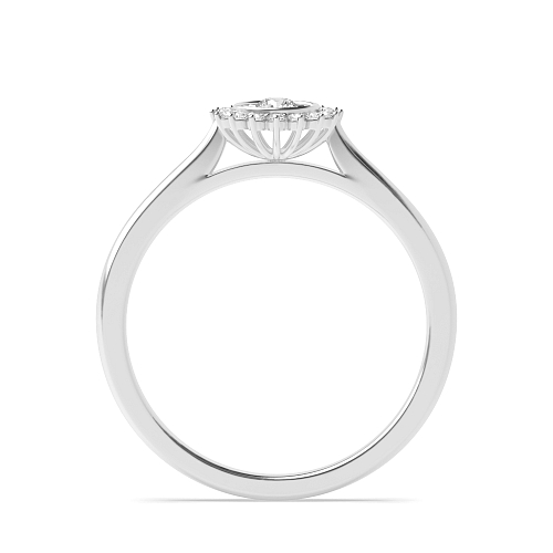 4 Prong Round Radiant Moissanite Engagement Rings