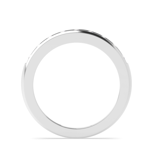 4 Prong Round Half Eternity Engagement Ring