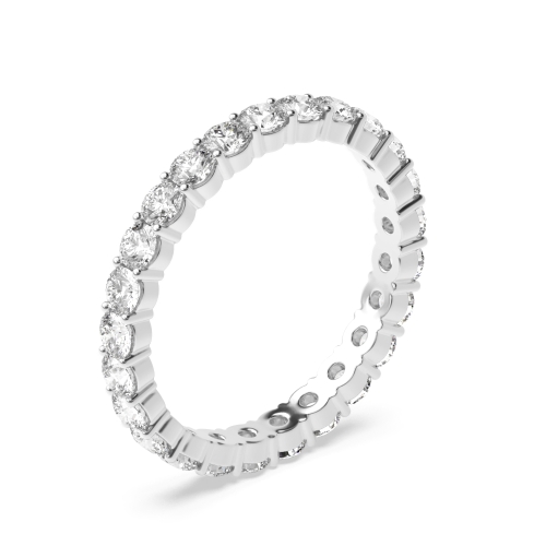 Prong Setting Round Full Eternity Moissanite Ring (Available in 1.5mm to 3.0mm)