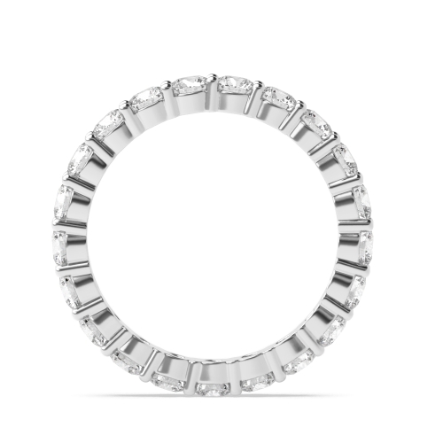 Round White Gold Full Eternity Diamond Ring