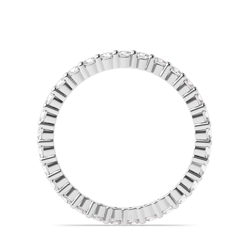 4 Prong Round shared prongs Full Eternity Diamond Ring