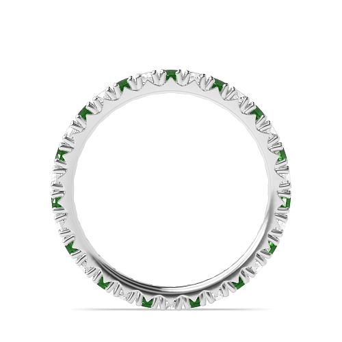 4 Prong Round Split alternate diamond and Lab Grown Eternity Diamond Rings