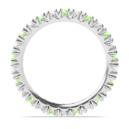 4 Prong Round Alternate colored lab Green Lab Grown Diamond Rings