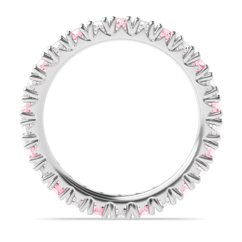 4 Prong Round Alternate colored lab Pink Lab Grown Diamond Rings