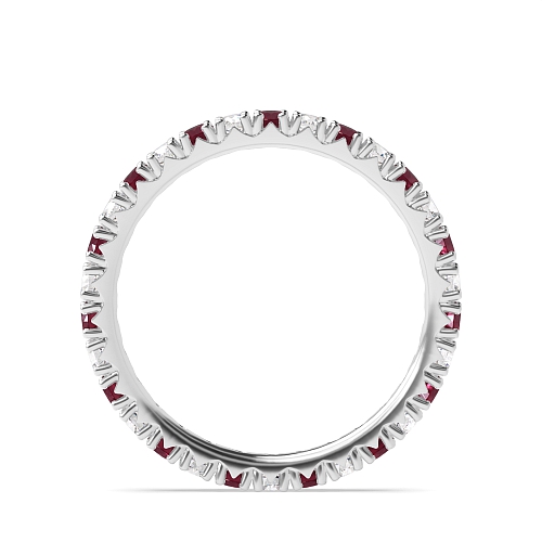 4 Prong Round Split alternate diamond and Lab Grown Eternity Diamond Rings