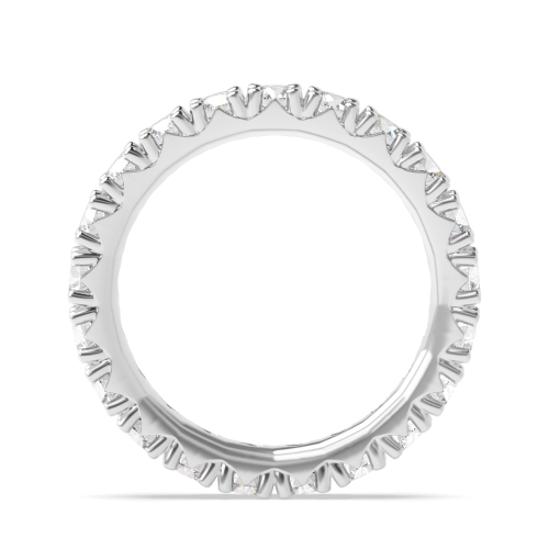 4 Prong Round Platinum Full Eternity Diamond Ring