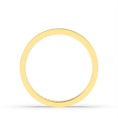 Channel Setting Baguette Yellow Gold 2.5mm to 5.0mm Band Diamond Rings