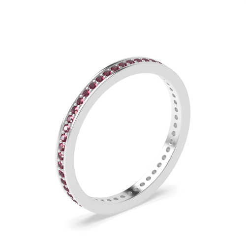 Pave Setting Round Full Eternity Diamond Ring (Available in 2.0mm to 3.5mm)