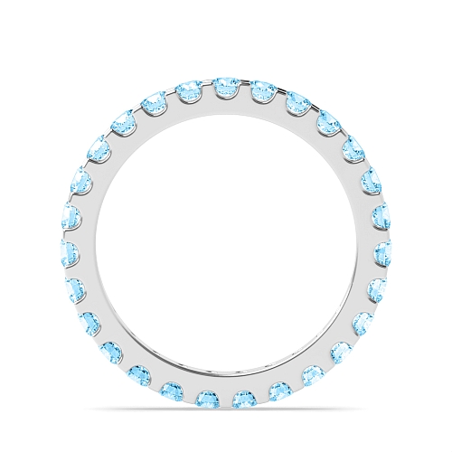 4 Prong Round classic Blue Lab Grown Diamond Rings