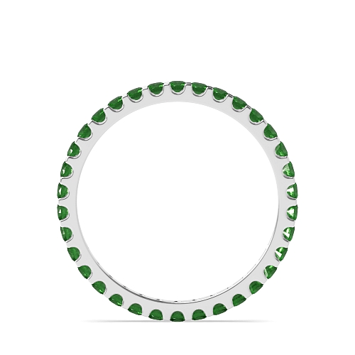 4 Prong Round classic Emerald Diamond Rings