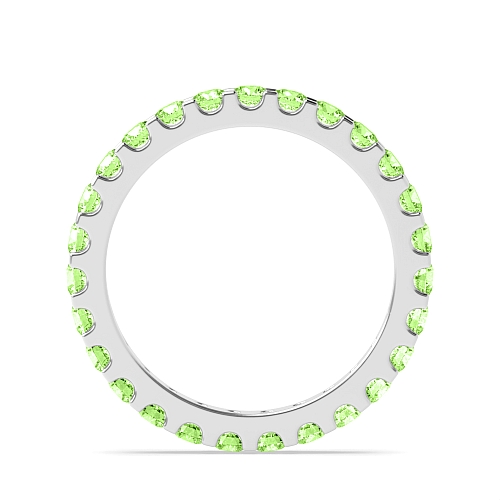 4 Prong Round classic Green Lab Grown Diamond Rings