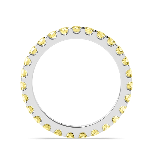 4 Prong Round classic Yellow Lab Grown Diamond Rings