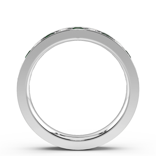Channel Setting Round Platinum And diamond Lab Grown Eternity Diamond Rings