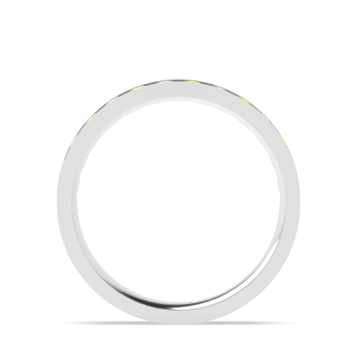 Channel Setting Round Alternate colored lab Eternity Diamond Rings