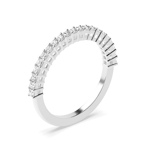4 Prong Princess minimalist gallery Diamond Rings