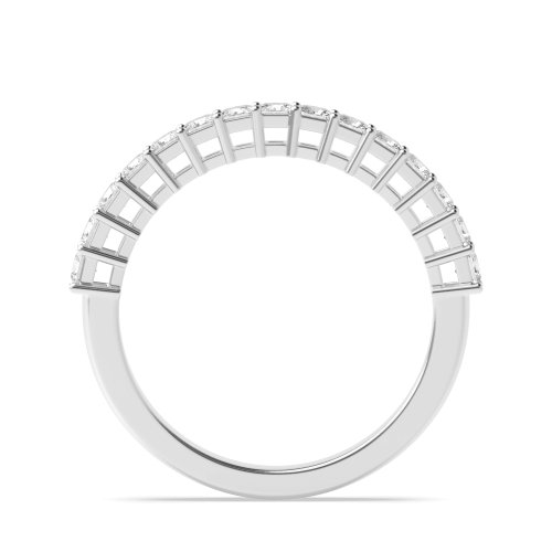 4 Prong Princess Ecliptic Enigma Half Eternity Diamond Ring