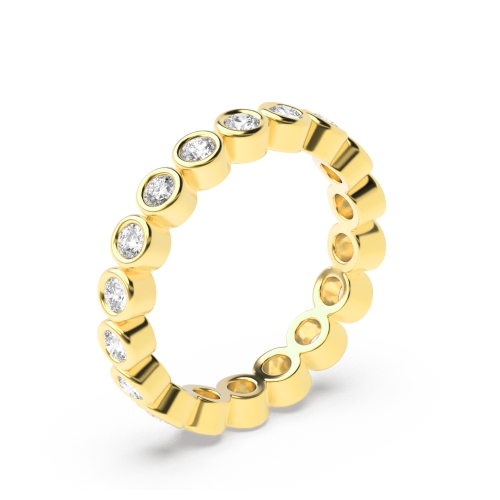        Full Bezel Setting Round Full Eternity Diamond Ring (Available in 2.5mm to 3.5mm)