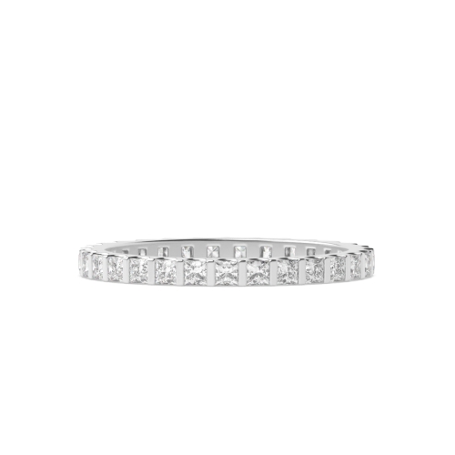 Tension Setting Princess Bar Full Eternity Diamond Ring