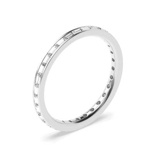 Channel Set Baguette Shape Full Eternity Diamond Eternity Ring