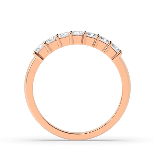 4 Prong Princess Rose Gold Low set Diamond Rings