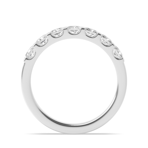 Tension Setting Princess Bar Seven Stone Diamond Ring