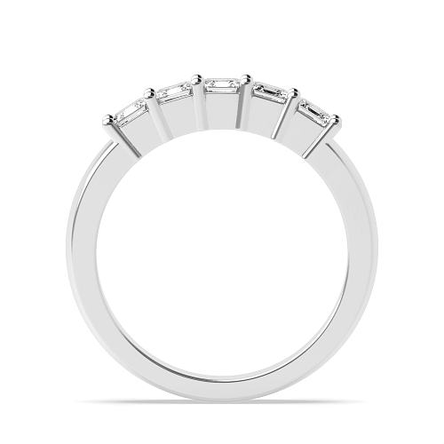 4 Prong Asscher Mid set Diamond Rings