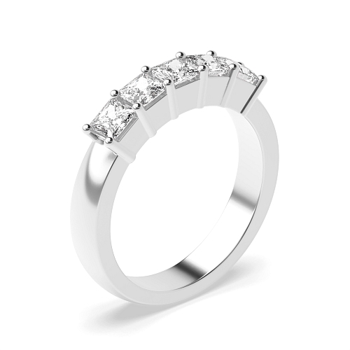 4 Prong Princess Mid set Diamond Rings