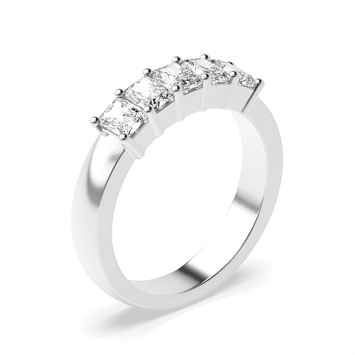 4 Prong Radiant Mid set Diamond Rings