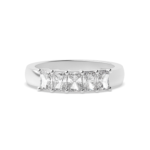 4 Prong Radiant Mid set Diamond Rings