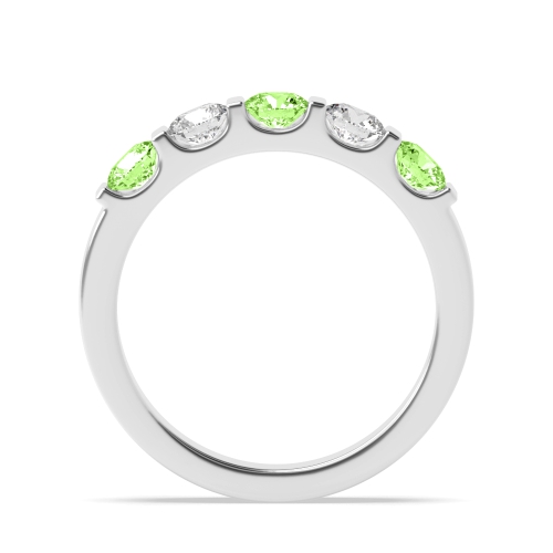 Tension Setting Round Alternate colored lab Green Lab Grown Diamond Rings
