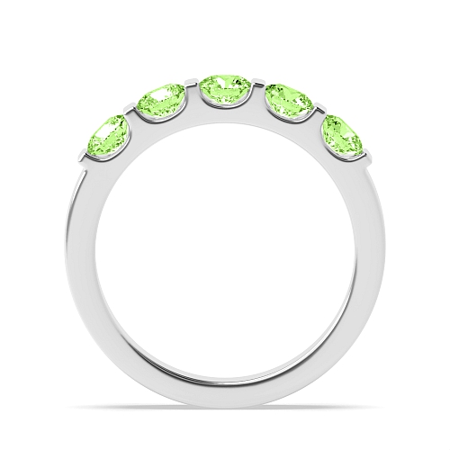 Tension Setting Round Bar alternate fancy colored Green Lab Grown Diamond Rings