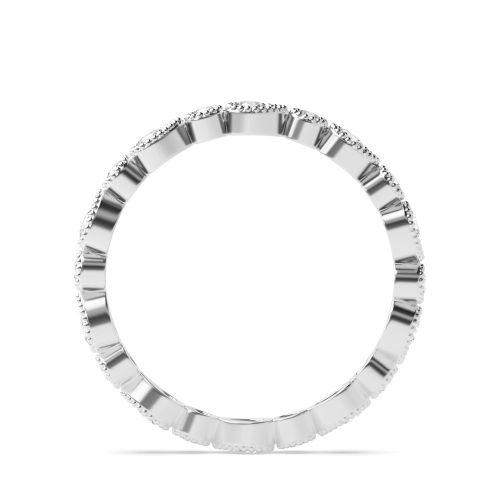 4 Prong Round White Gold Radiance radiance Full Eternity Diamond Rings